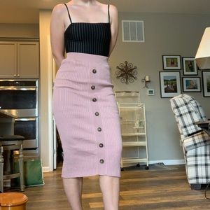 mauve bodycon skirt or dress
